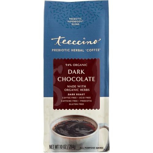 Teeccino Prebiotic Herbal 'Coffee' - Dark Chocolate 10 oz Pkg.