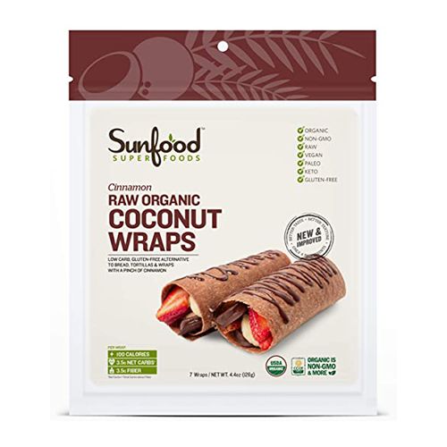 Sunfood Coconut Wraps - 7 Count (Cinnamon)