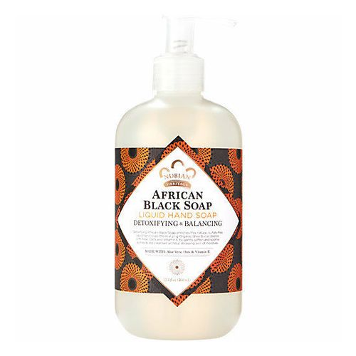 Nubian Heritage African Black Soap Liquid Hand Soap 12 oz