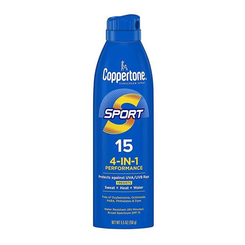 Coppertone Sport Sunscreen Continuous Spray SPF 15  5.5 oz.