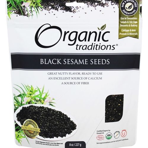 Organic Traditions - Black Sesame Seeds - 8 oz.