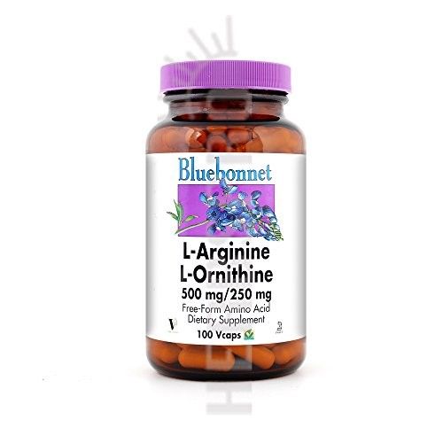 Bluebonnet Nutrition L-Arginine/L-Ornithine 500 Mg / 250 Mg  50VC 500 Mg / 250 Mg