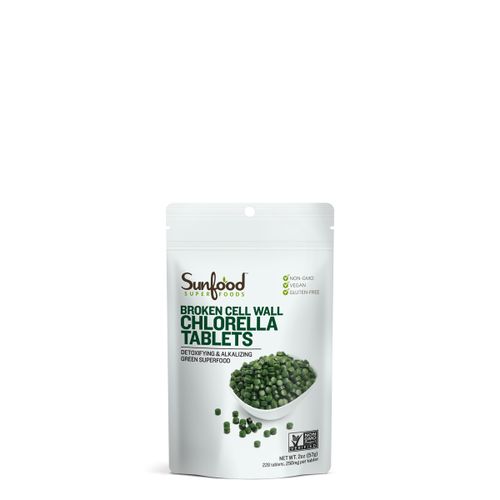 Sunfood Superfoods Chlorella Tablets  2.0 Oz