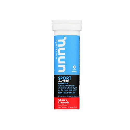 Nuun Sport +Caffeine Hydrating Drink Tablets  Cherry Limeade  10 Tablets