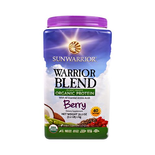 Warrior Blend (Plant-Based Organic Protein, Berry Flavor) - 35.2 oz (1000 Grams)