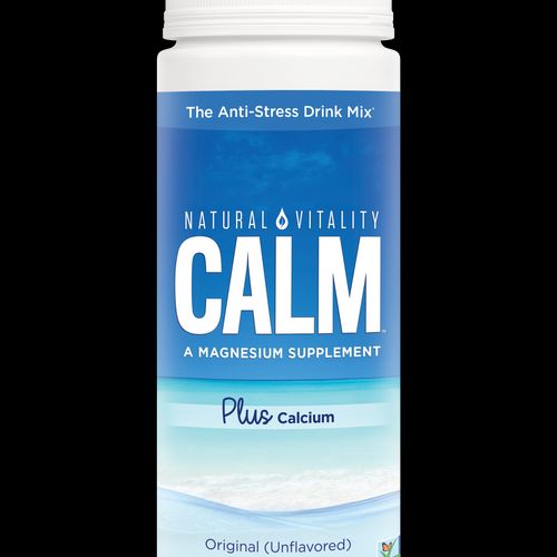 Natural Vitality Calm Anti-Stress Drink Mix, Magnesium Plus Calcium Supplement, Unflavored, 8 Oz