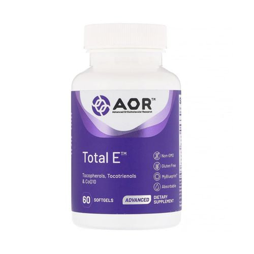 Total E  60 Softgels  Advanced Orthomolecular Research AOR