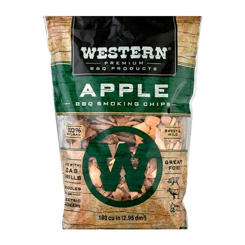 Western Premium BBQ Products Apple BBQ Smoking Chips  180 cu in