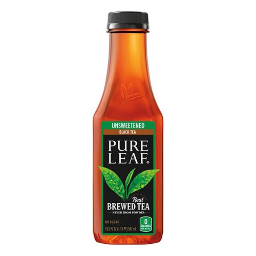 Pure Leaf Unsweetened No Lemon Iced Tea 18.5 Fluid Ounce Plastic Bottle