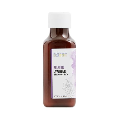 Shower Salt  Relaxing Lavender  16 oz (454 g)  Aura Cacia