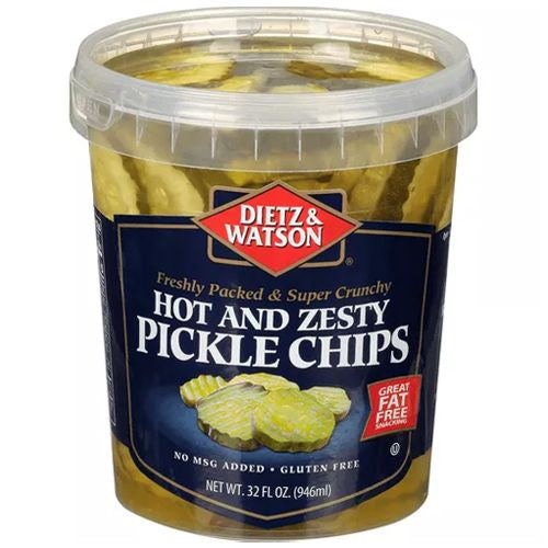 Dietz And Watson, Pickle Chips Hot N Zesty - 32oz