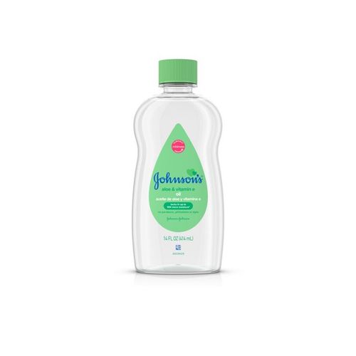 Johnson s Baby Oil  Mineral Oil with Aloe Vera & Vitamin E  14 fl. oz