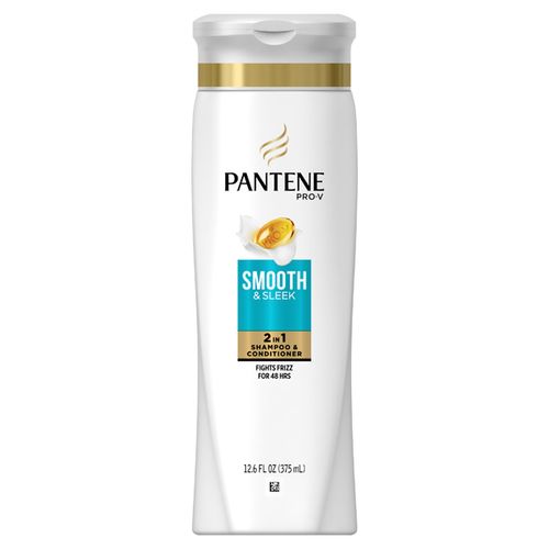 Pantene Pro-V Smooth & Sleek 2 in 1 Shampoo & Conditioner, 12.6 fl oz