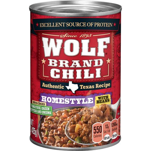 WOLF Homestyle Chili, 15 OZ