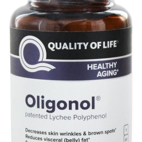 Quality of Life Oligonol Premium Anti Aging Supplement-Supports Cardiovascular Health Youthful Skin  Circulation  Weight Loss  30 Vegicaps (100mg)