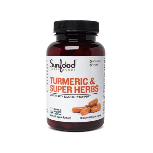 Turmeric & Super Herbs  581 mg  90 Capsules  Sunfood