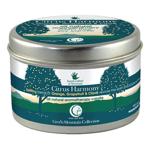 All Natural Aromatherapy Candle, Citrus Harmony, 6.7 Oz (190 G) - Way Out Wax