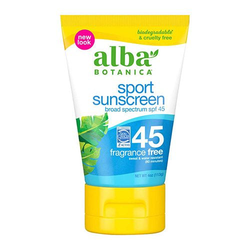 AL0039006 Alba Sport Sunscreen Fragrance Free SPF45 / LOTION