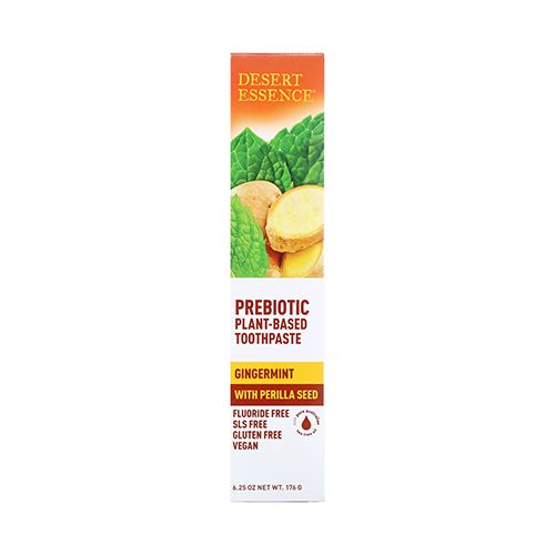 Desert Essence Prebiotic Plant-Based Toothpaste - Gingermint 6.25 oz Paste