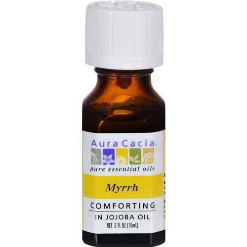 Aura Cacia Myrrh in Jojoba Oil 0.5 fl. oz.