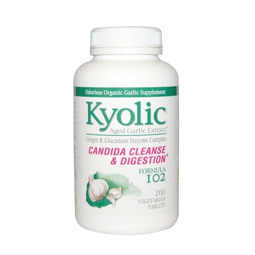 Kyolic #102 Aged Garlic Extract Cleanse & Digestion 200 Veg Caps