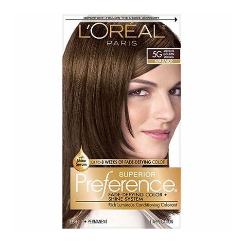 L Oreal Paris Superior Preference Permanent Hair Color  5G Medium Golden Brown