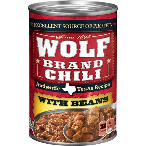 WOLF BRAND Chili With Beans, 24 oz., 24 OZ