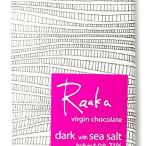 RAAKA, VIRGIN CHOCOLATE, DARK WITH SEA SALT