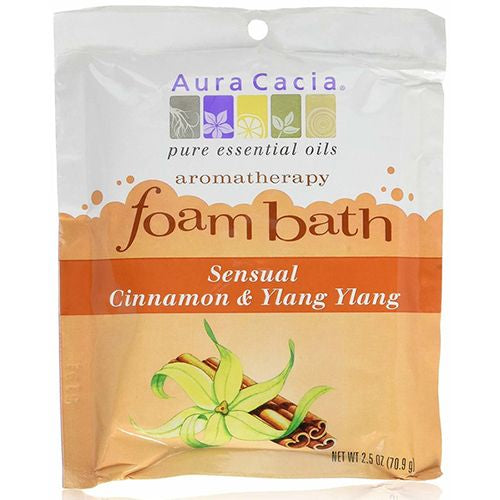 Aura Cacia Foam Bath Sensual Cinnamon And Ylang Ylang - 2.5 Oz