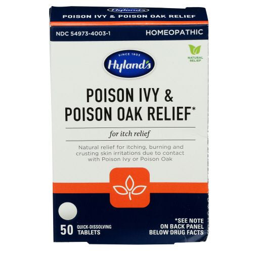 Hyland's Poison Ivy Poison Oak Relief Treatment Tablets, 50 Count (B01IQDUUIY)