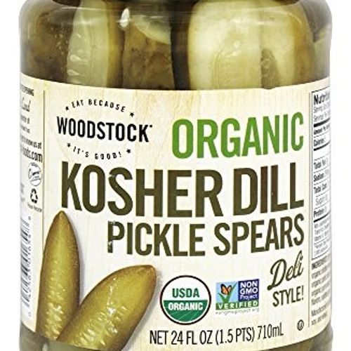 Woodstock, Dill Pickle Spears, Kosher - 24 Oz