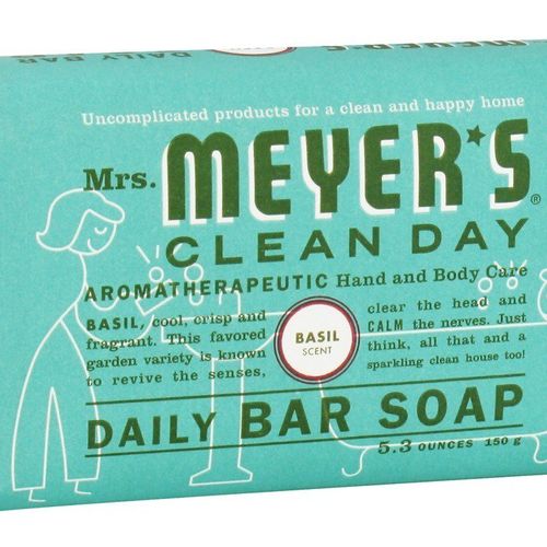 Mrs. Meyer s Clean Day - Bar Soap - Basil - 5.3 oz