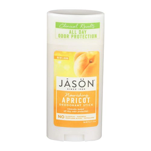Jason Natural Aluminum-Free Deodorant, Apricot, 2.5 Oz