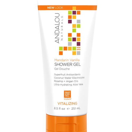 Andalou Naturals, Shower Gel Mandrin Vanila - 8.5oz