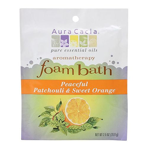 Aura Cacia Foam Bath Peaceful Patchouli and Sweet Orange - 2.5 oz