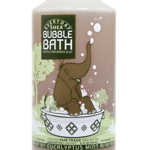 Alaffia Shea Bubble Bath  Comforting Euc Mint  32 Oz