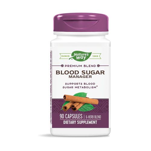 Nature s Way Blood Sugar Manager to Support Blood Sugar Metabolism*  90 Count