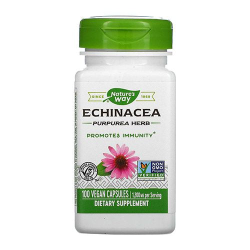 Nature s Way Organic Premium Herbal Echinacea  Purpurea Herb  100 Ct