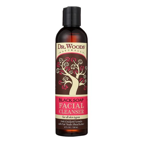 Dr. Woods Black Soap Facial Cleanser with Fair Trade Shea Butter 8 fl oz Liq