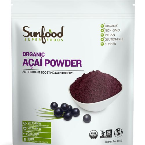Sunfood Superfoods Organic Acai Powder  8.0 Oz