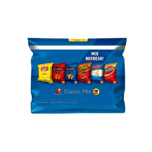 Frito-Lay Classic Mix Snacks Variety Pack  18 Count (Assortment May Vary)