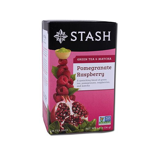 Stash Tea, Tea Grn Pmgrnt Rspbry Matcha - 18bg