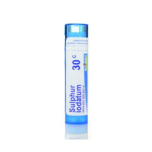 Boiron Sulphur Iodatum 30C  Homeopathic Medicine for Nasal Discharge During Cold And Flu Convalescence  80 Pellets