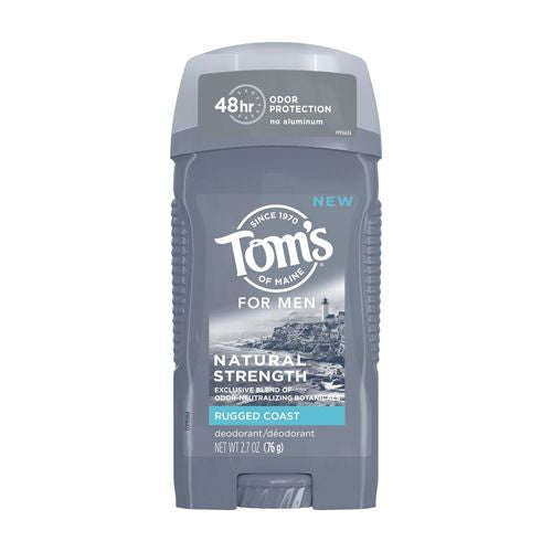 Tom s of Maine Natural Strength Deodorant for Men  Rugged Coast  2.0 oz