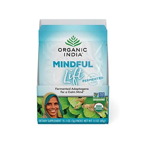 Organic India  Mindful Lift  Fermented Adaptogens  15 Packs  0 1 oz  3 g  Each