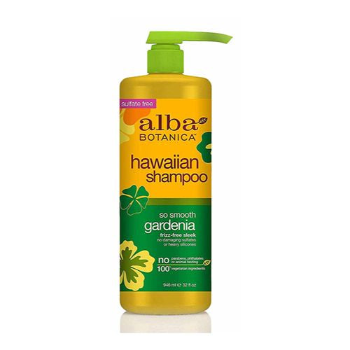 Alba Botanica So Smooth Gardenia Hawaiian Shampoo  Anti-Frizz  32 fl oz