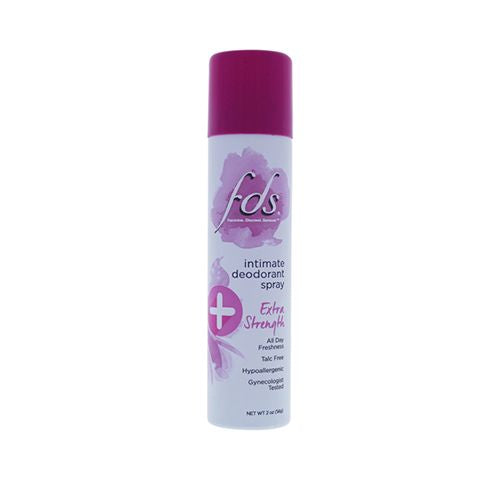 FDS Intimate + Body Dry Feminine Deodorant Spray  Extra Strength  2 Oz