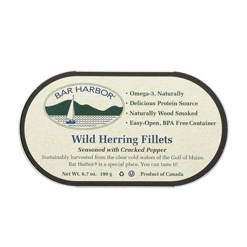 WILD HERRING FILLETS SEASONED WITH CRACKED PEPPER