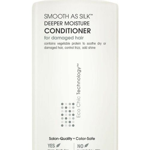 GIOVANNI Smooth As Silk Deeper Moisture Conditioner  24 oz. Calms Frizz  Detangles  Wash & Go  Co Wash  No Parabens  Color Safe (Pack of 1)