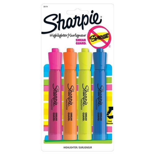 Sharpie Tank Highlighter Assorted 4 Count